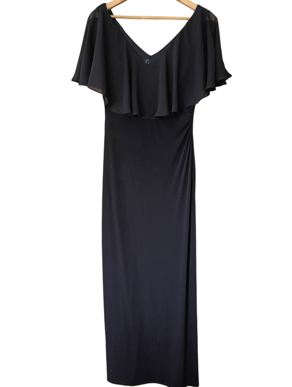 Connected Apparel Black Maxi Dress Size 6